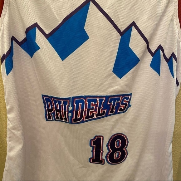 NWT~Wooter Apparel Men’s White Phi Delts Wa Alpha 18 Jersey Size Small - Picture 3 of 7